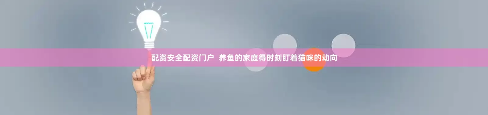 配资安全配资门户  养鱼的家庭得时刻盯着猫咪的动向